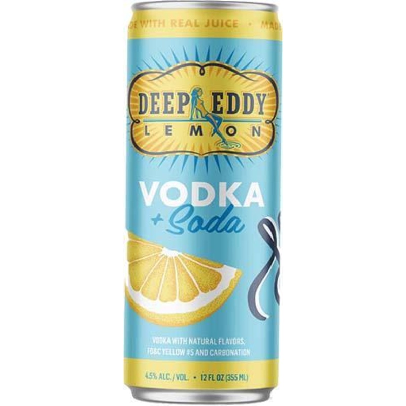 Cocktail DeepEddy 4pk Lemon Vodka & Soda