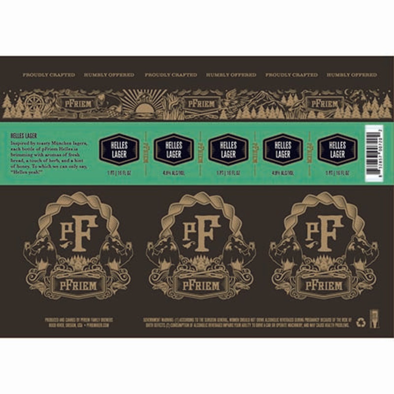 pFriem Helles Lager 16OZ SINGLE CAN