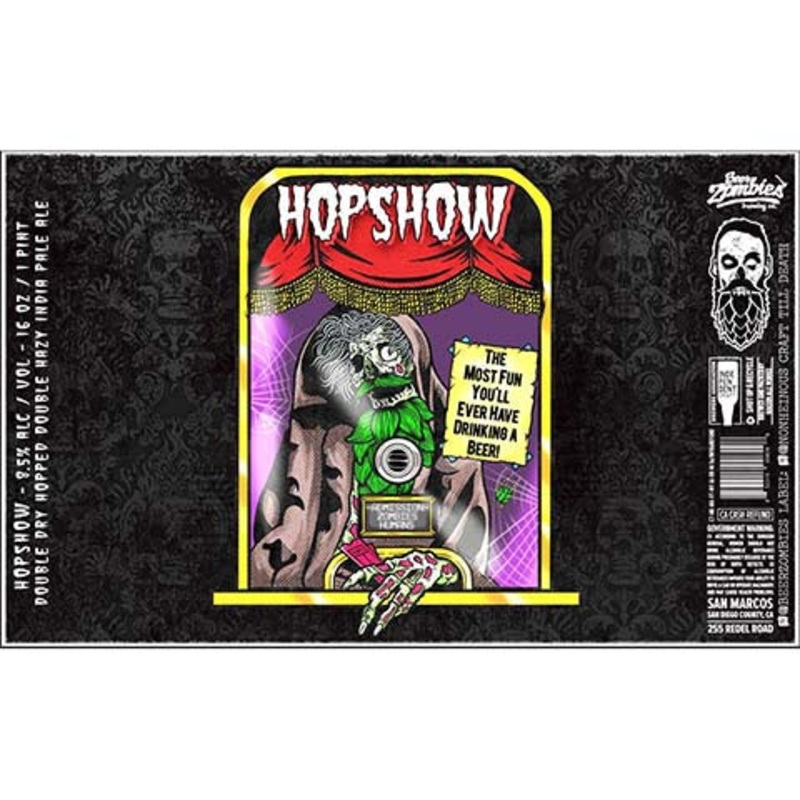 Beer Zombies Hopshow 1 Double Hazy IPA 16OZ SINGLE CAN