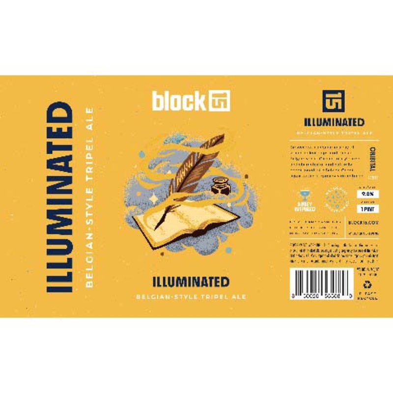 Block 15 Illuminated Tripel Ale 16OZ SINGLE CAN