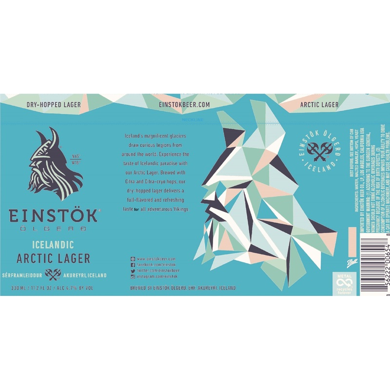 EINSTOK ARCTIC LAGER 4/6PK CANS 11.2 oz (24)