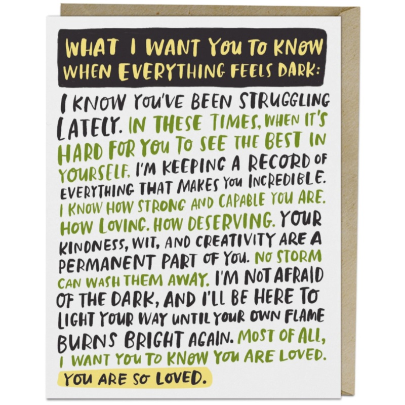Emily McDowell: Everything Dark Empathy Card