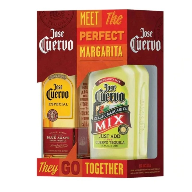 Jose Cuervo Especial Gold Tequila & Classic Margarita Mix Pack Mix Pack  700ML BTL AND 1L BTL