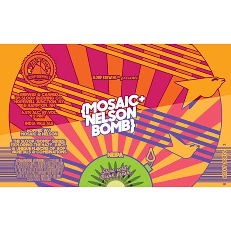 Sloop Mosaic+Nelson Bomb NEIPA 16OZ SINGLE CAN