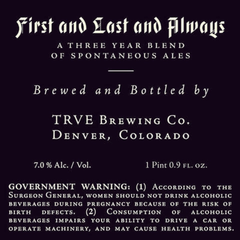 Thrive First and Last and Always A Three Year Blend of Spontaneous Ales 500ML BTL