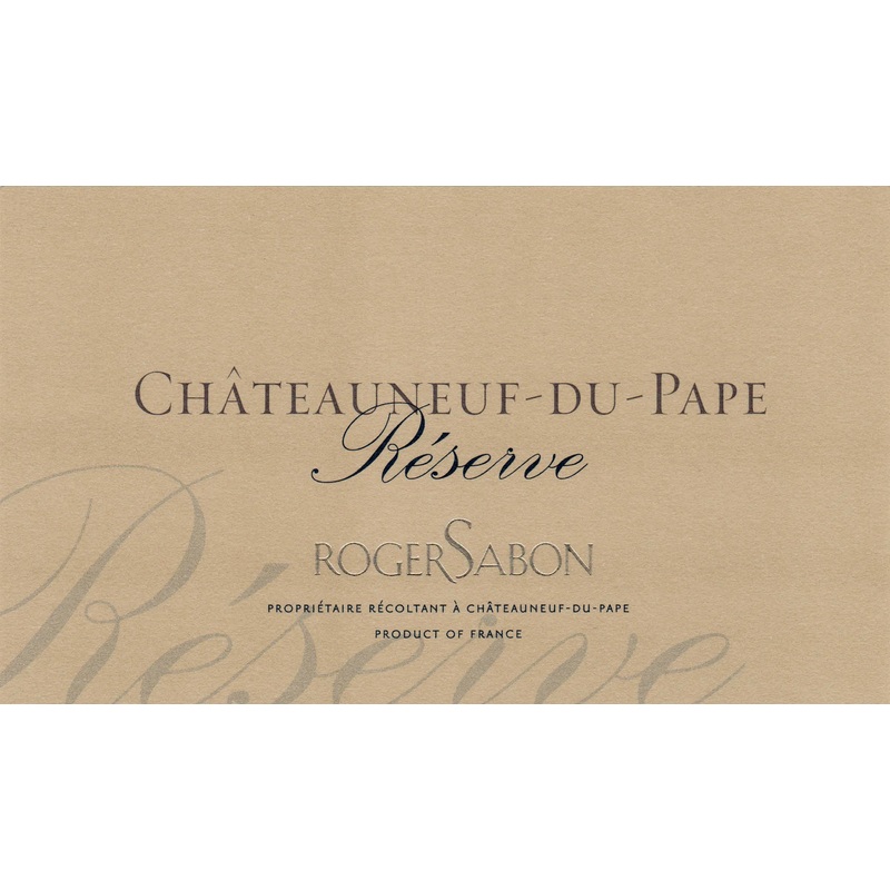 DOMAINE ROGER SABON CHATEAUNEUF-DU-PAPE CUVEE RESERVE 2020 750 mL
