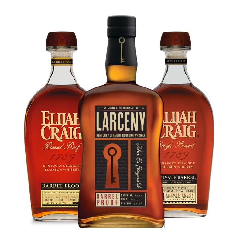 Elijah Craig Barrel Proof , Larceny Barrel Proof & Elijah Craig Single Barrel Select Bundle