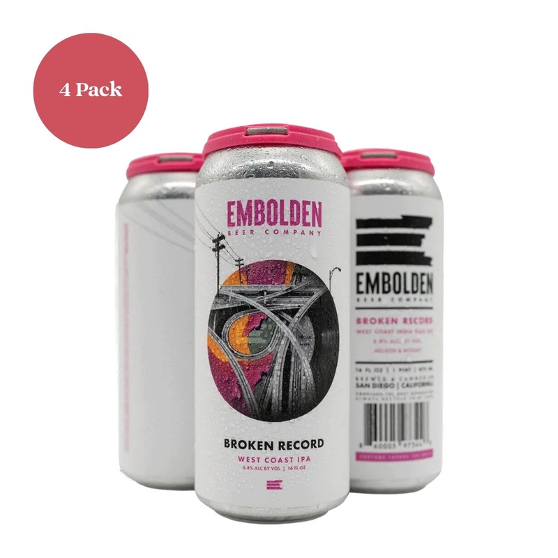 Embolden Broken Record West Coast IPA 4pk 16 fl oz