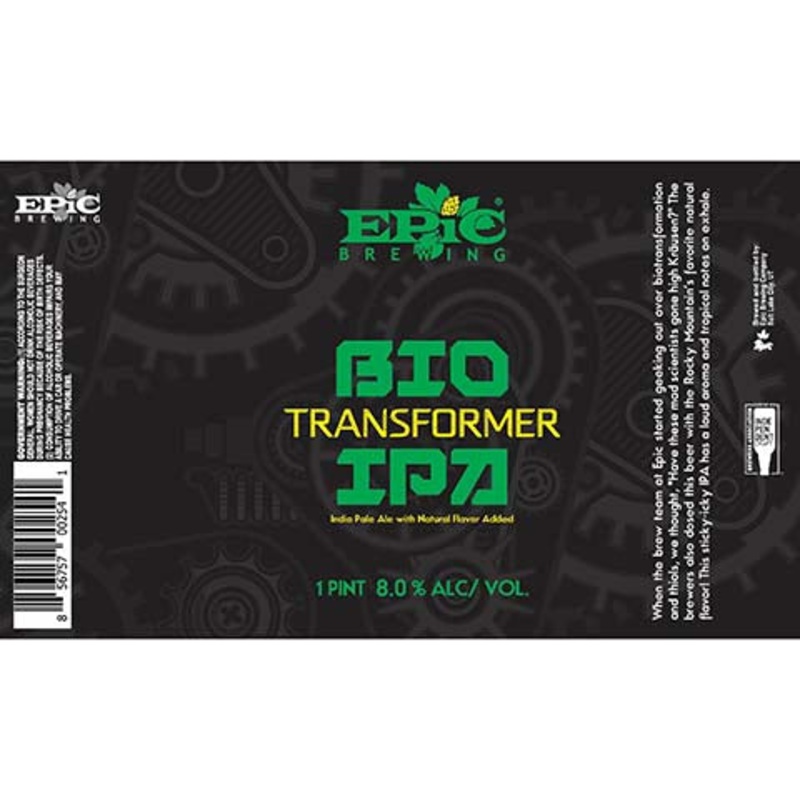 Epic Cross Bio Transformer IPA 16OZ CAN