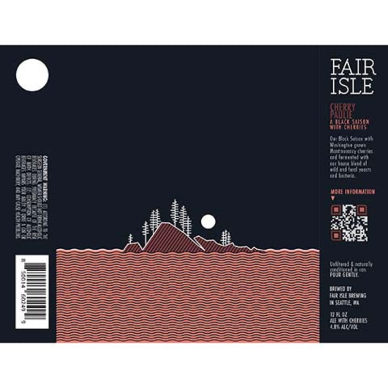 Fair Isle Cherry Paulie Black Saison 12OZ SINGLE CAN