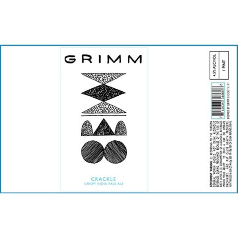 Grimm Crackle IPA 16OZ SINGLE CAN