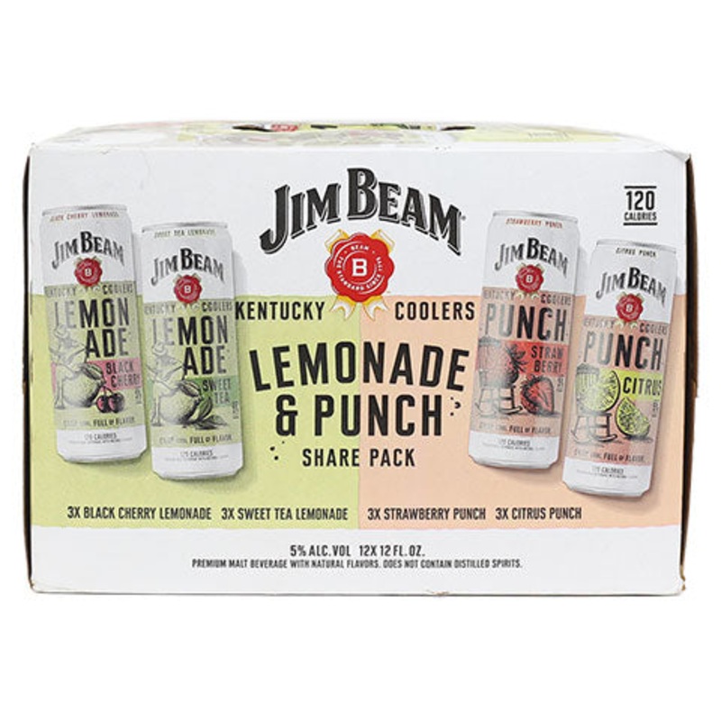 Jim Beam Lemonade & Punch Share 12-Pack 12PK 12OZ CAN