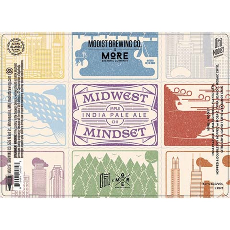 Modist More Brewing Midwest Mindset IPA 16OZ SINGLE CAN