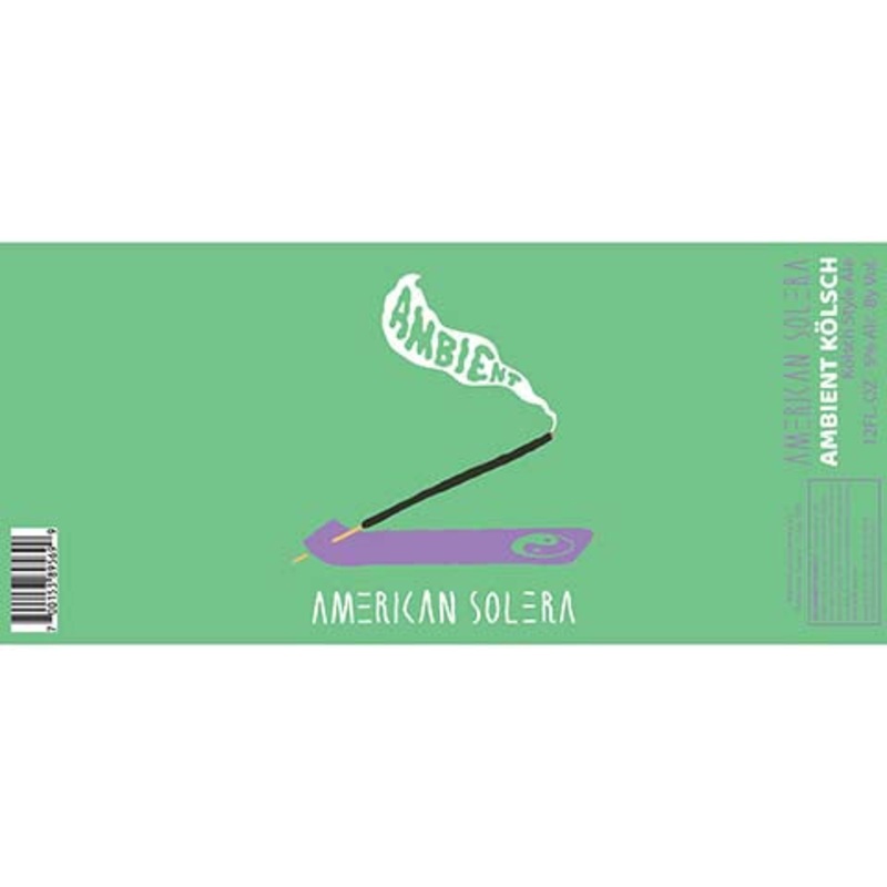 American Solera Ambient Kolsch Ale 12OZ SINGLE CAN