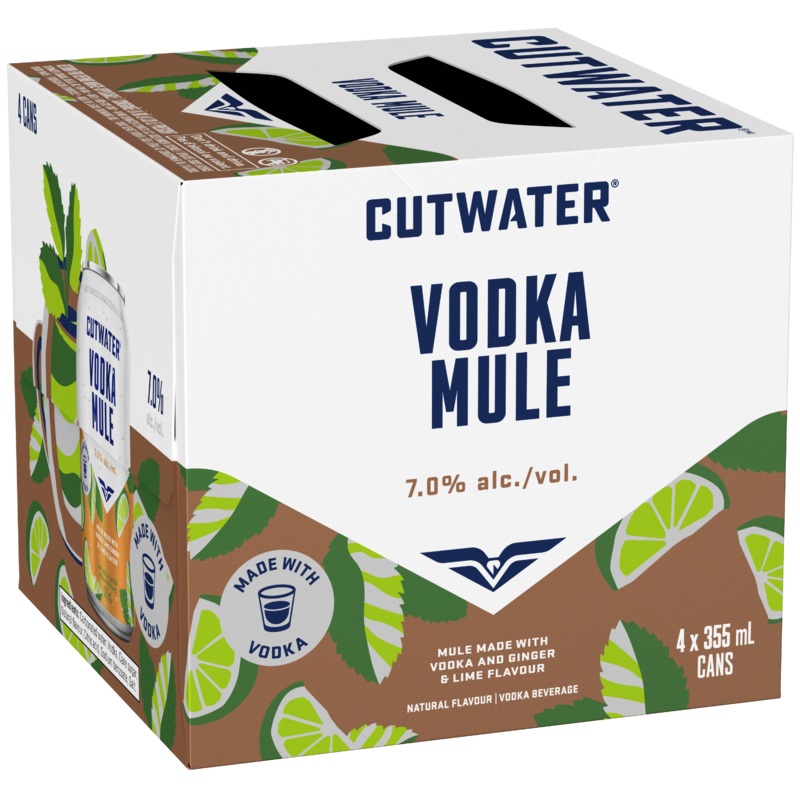 CUTWATER VODKA MULE 355ML 4PK CAN @ Airdrie [1055774] 1420 ml
