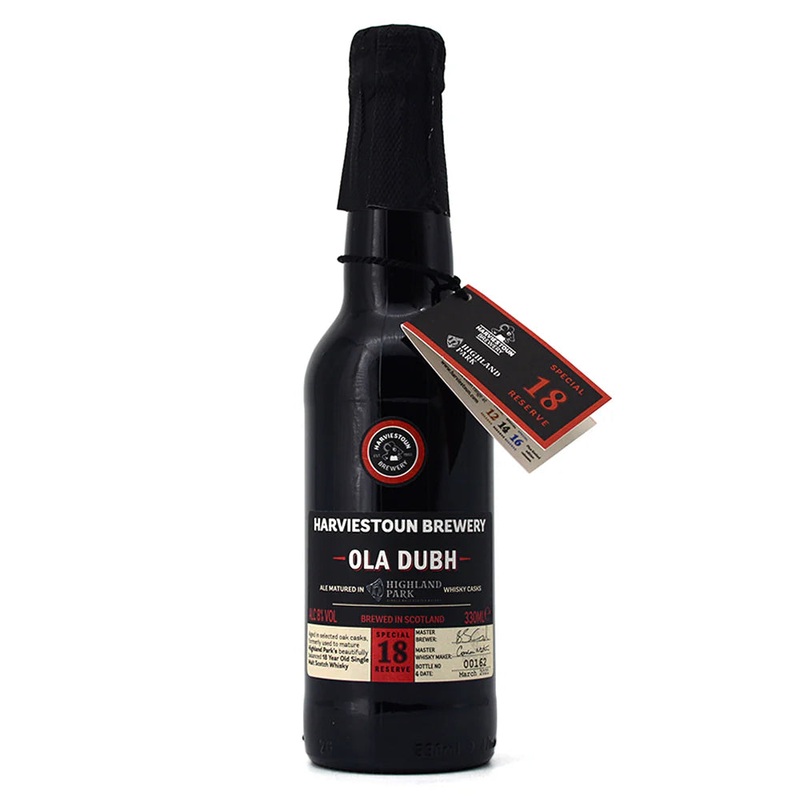 HARVIESTOUN OLA DUBH 18YR BARREL AGED BEER 330ML BT @ Windermere [1012184] 330 ml