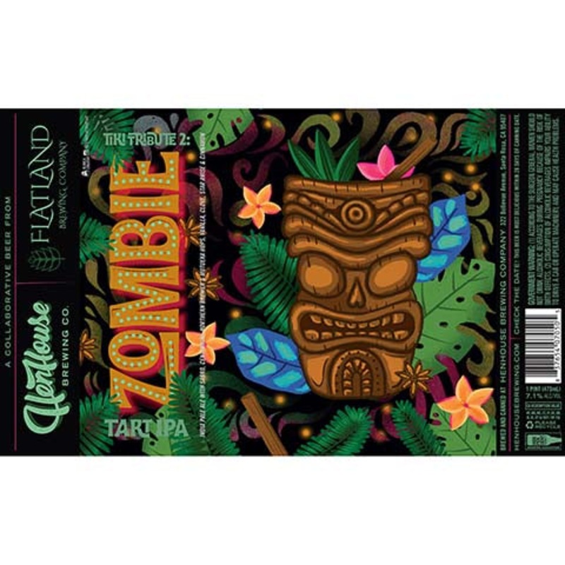 HenHouse/Flatland Tiki Tribute 2: Zombie Tart IPA 16OZ SINGLE CAN