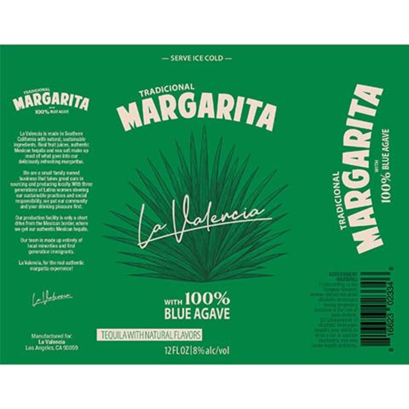La Valencia Tradicional Margarita 12OZ SINGLE CAN