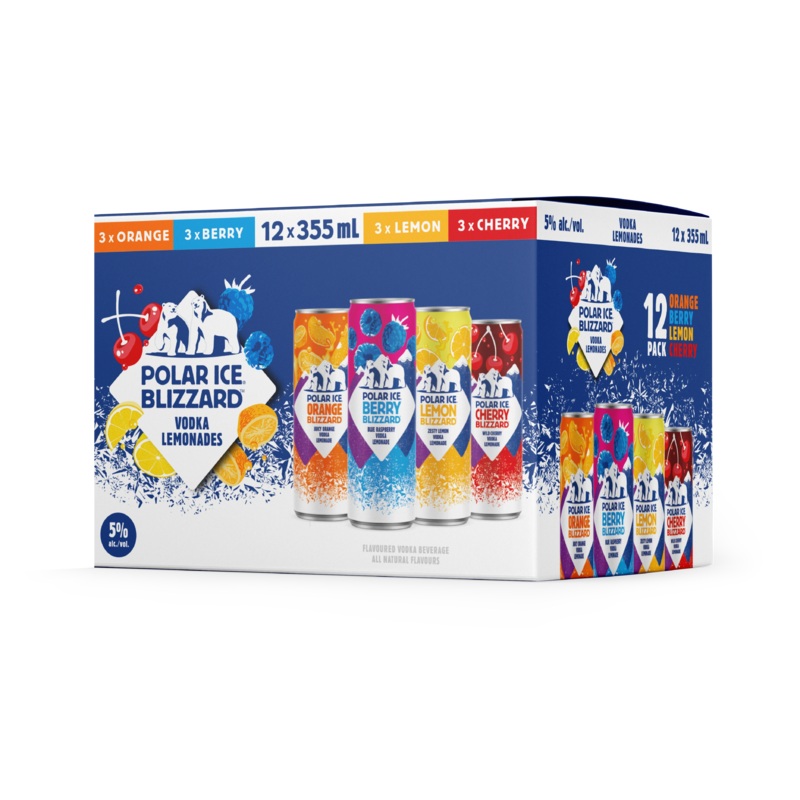 POLAR ICE BLIZZARD VARIETY PACK 355ML 12PK CAN @ Deerfoot City [1056776] 4260 ml
