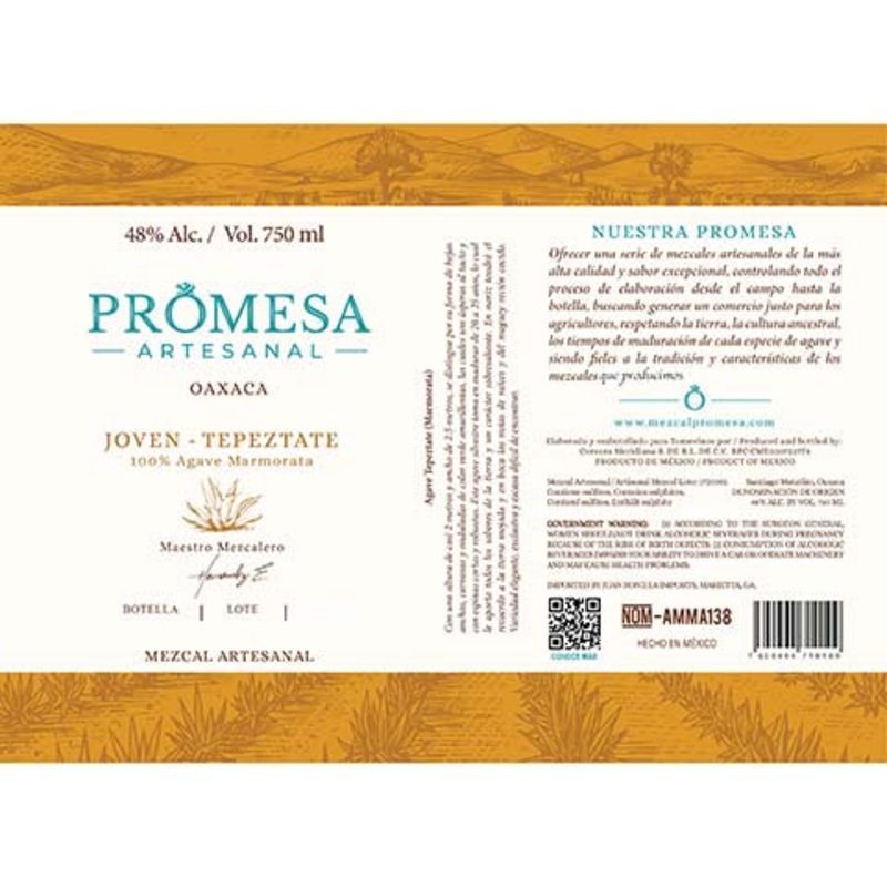 Promesa Joven - Tepeztate 750ML BTL