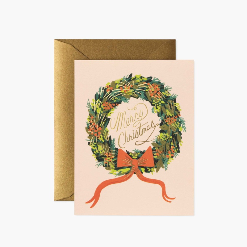 Rifle Paper Co. Christmas Wreath Card