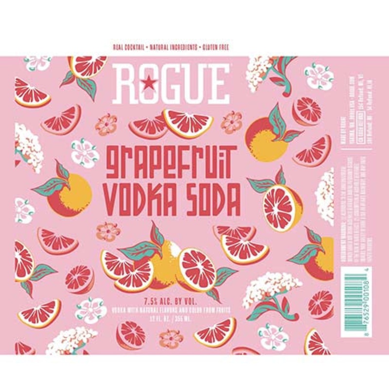 Rogue Grapefruit Vodka Soda 12OZ SINGLE BTL