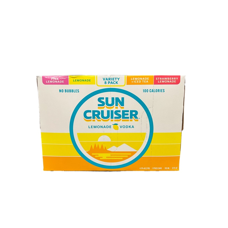 Sun Cruiser Lemonade Vodka Variety 8 Pack Cans