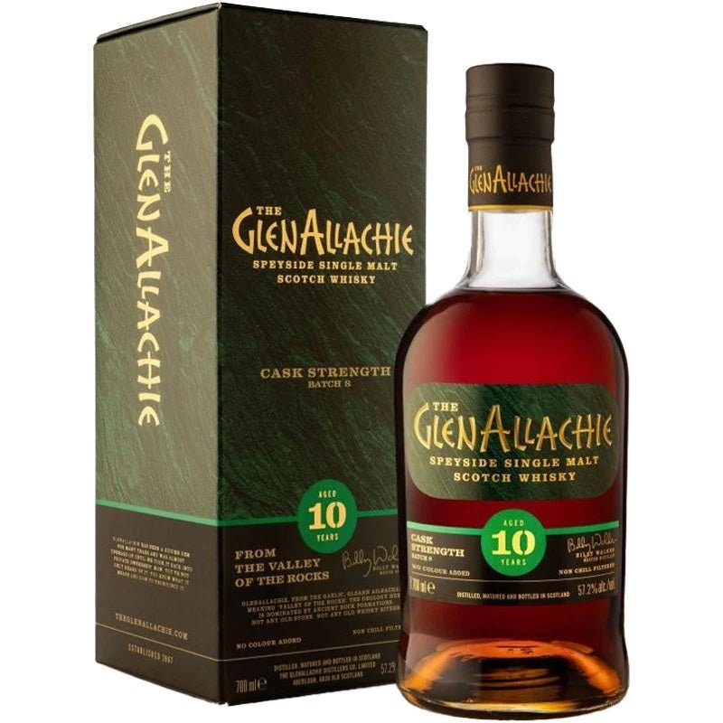 The GlenAllachie 10 Year Old Batch 8 Cask Strength Speyside Single Malt Scotch Whisky 700ML BTL