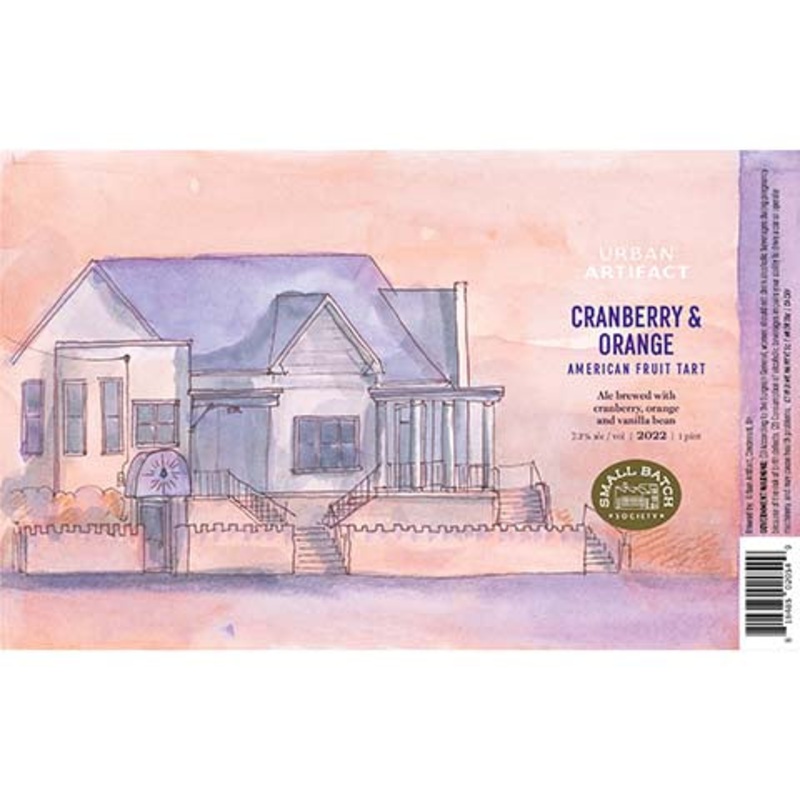 Urban Artifact Cranberry & Orange American Fruit Tart Ale 16OZ SINGLE CAN