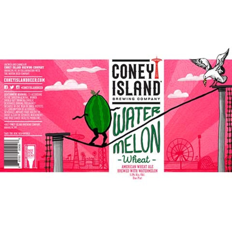 Coney Island Watermelon Wheat Ale 16OZ SINGLE CAN