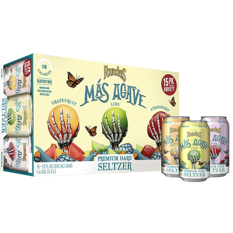 Seltzer Founders 15pk Mas Agave