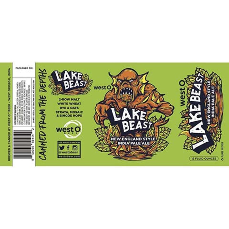 West O Beer Lake Beast NEIPA 12OZ SINGLE CAN