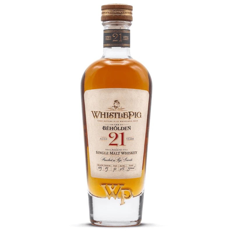 WhistlePig 21 Year Old 'The Beholden' Single Malt Whiskey 750ML BTL