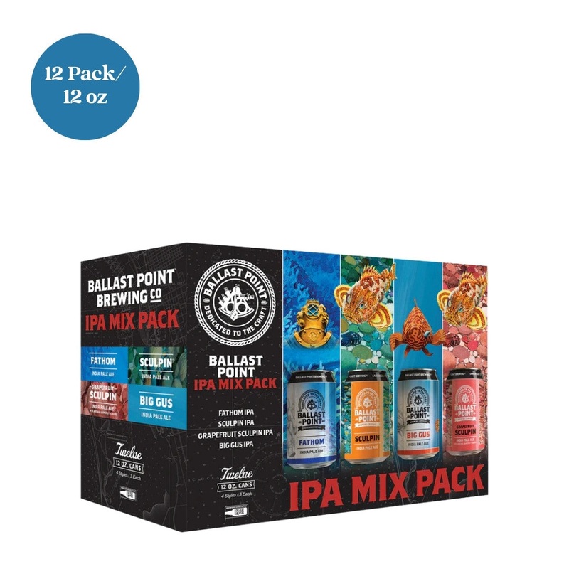 Ballast Point Brewing IPA Pack 12 fl oz 12pk cans