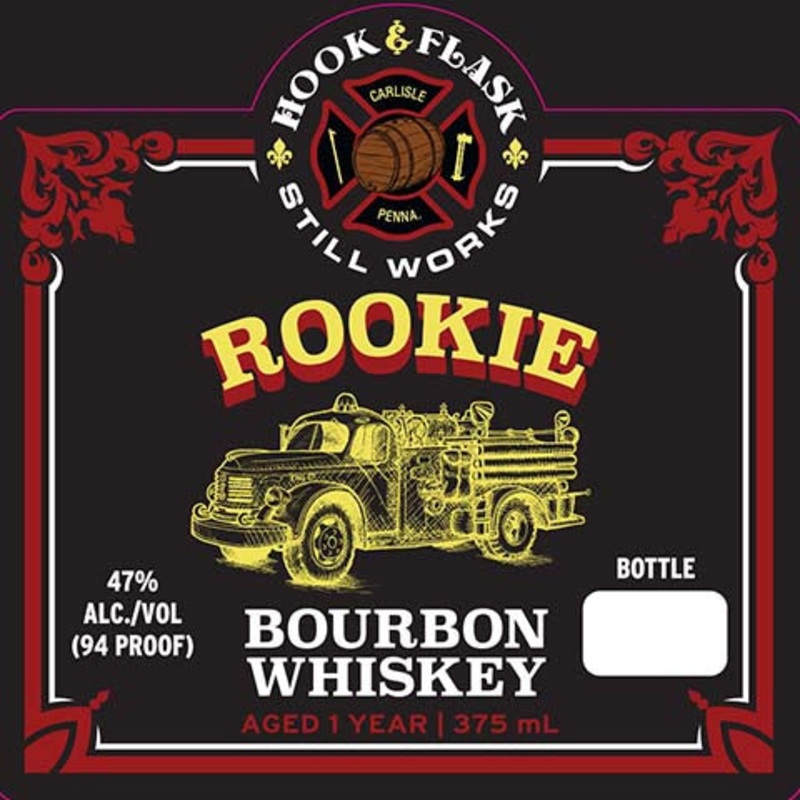 Hook & Flask Rookie Bourbon Whiskey 375ML BTL