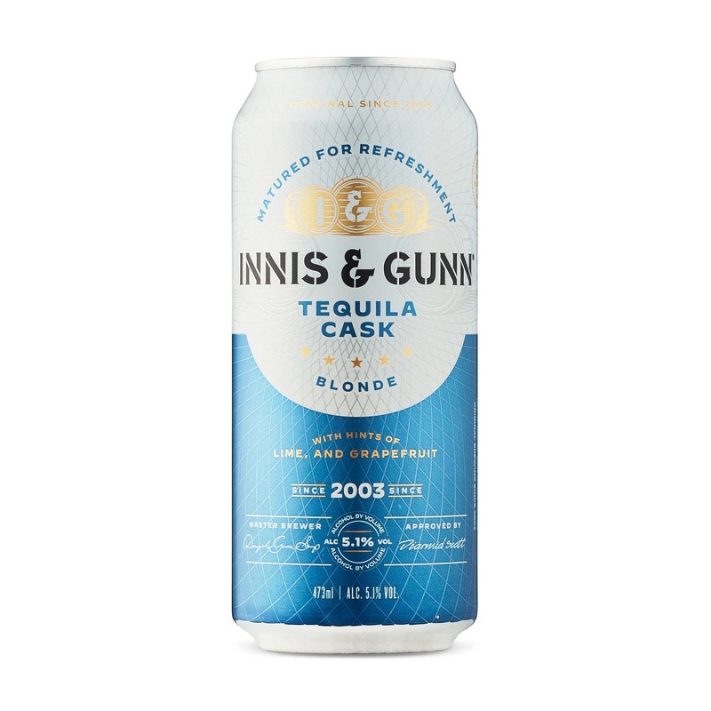 INNIS & GUNN TEQUILA CASK BLONDE 473ML CAN @ Sage Hill [1056190] 473 ml