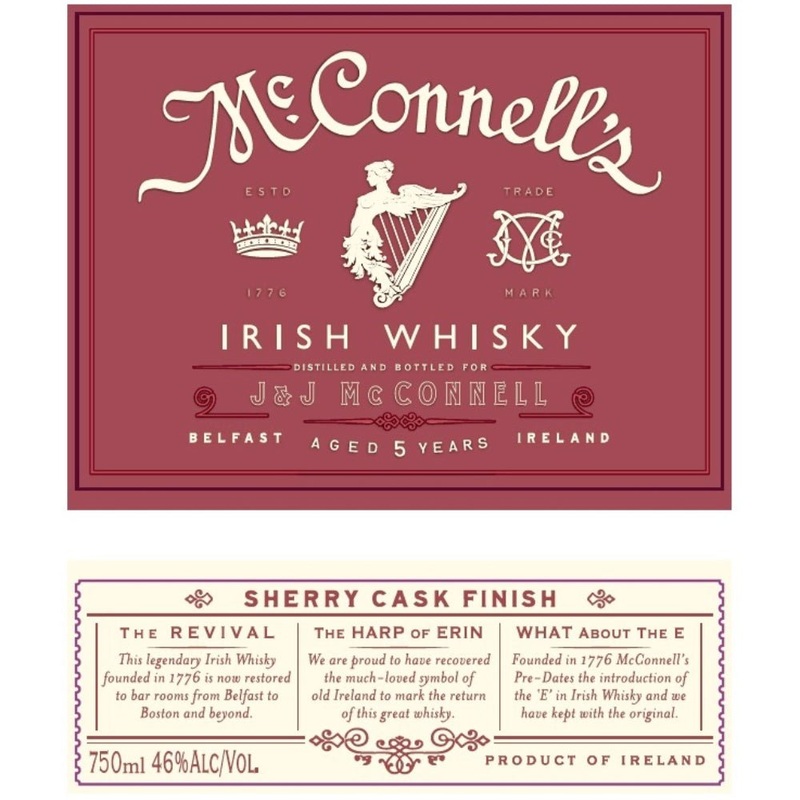 McConnells Sherry Cask Finish Irish Whiskey