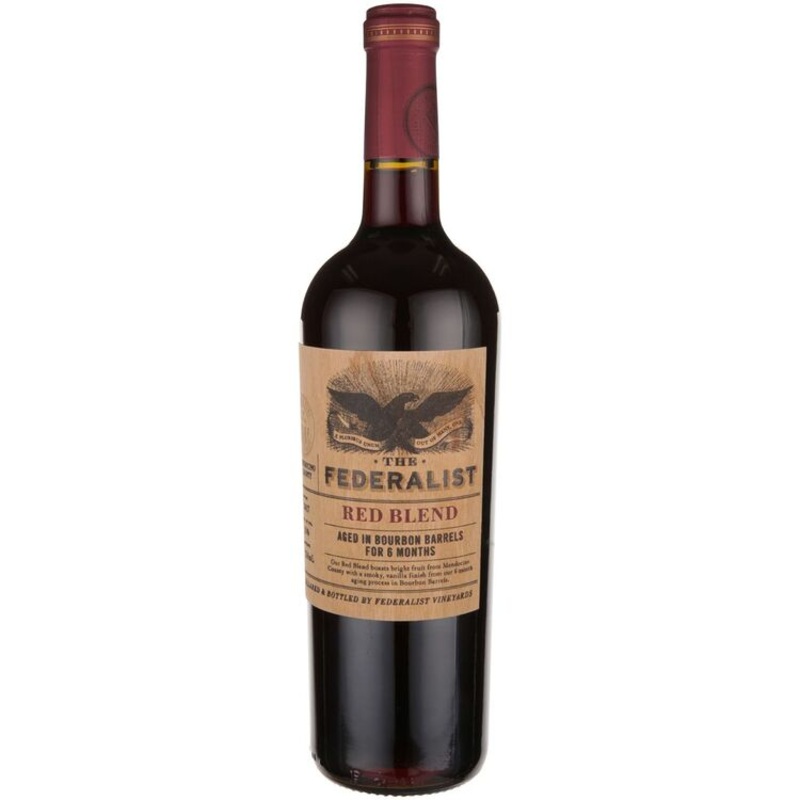 The Federalist Red Blend Aged In Bourbon Barrels For 6 Months Mendocino County 750ML 750ML