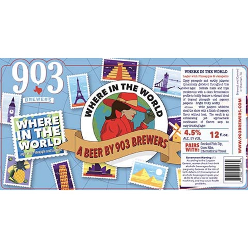 903 Brewers Where in the World Lager 12OZ SINGLE CAN