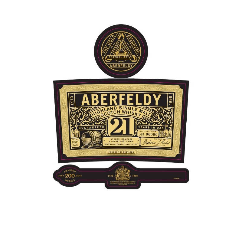 Aberfeldy 21 Year Old Highland Single Malt Scotch Whisky