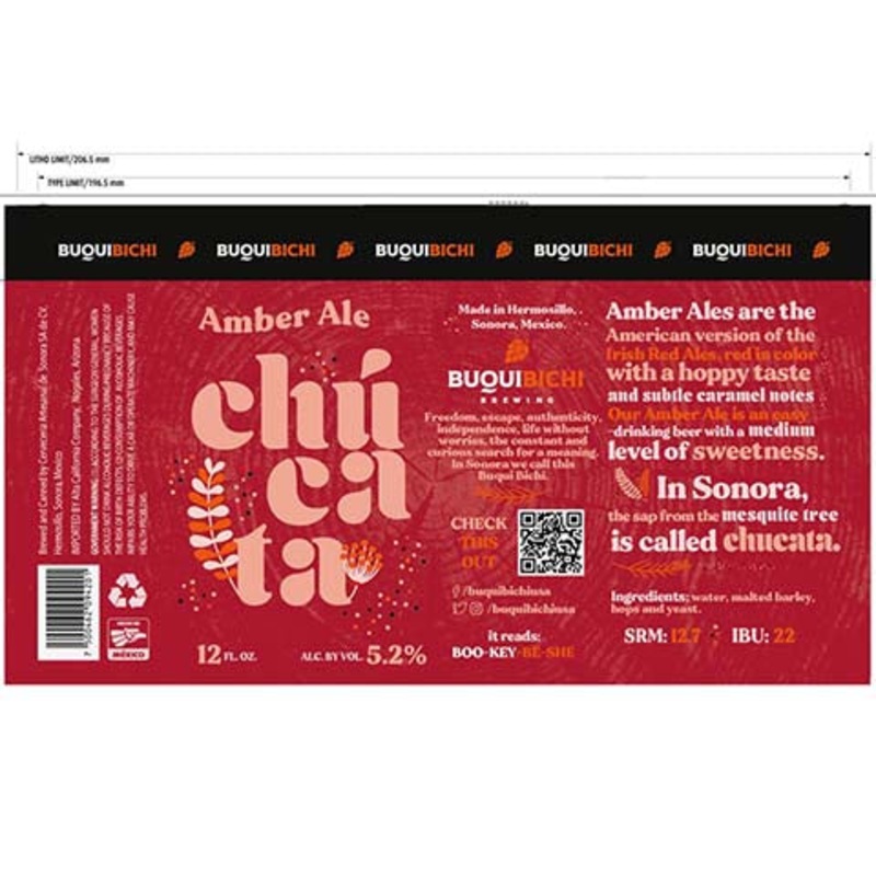 Biqui Bichi Chucata Amber Ale 12OZ SINGLE CAN