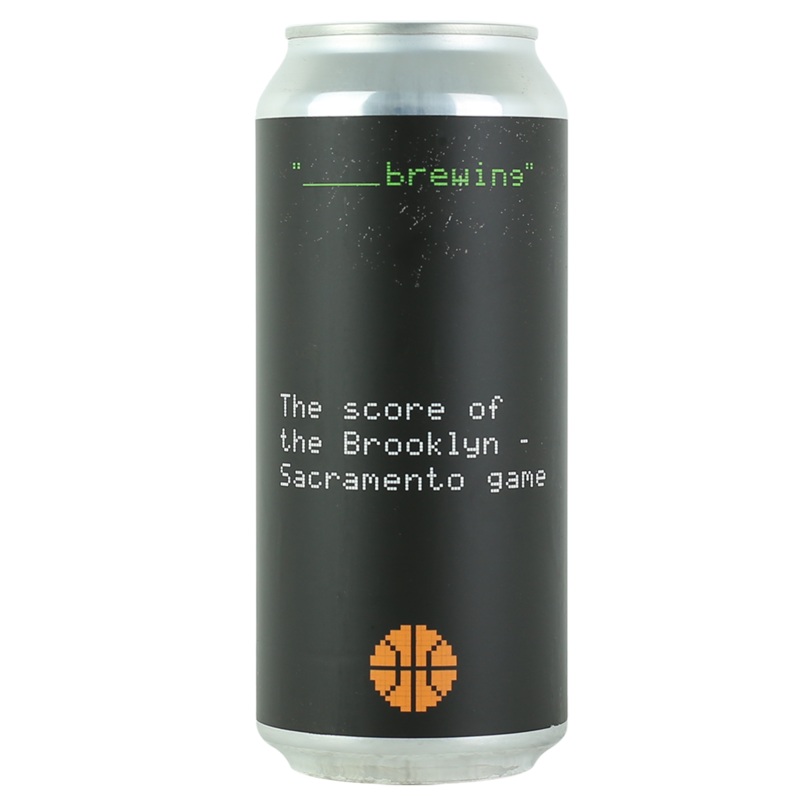 Blank Brewing The Score of the Brooklyn - Sacramento Game DIPA 16OZ SINGLE CAN