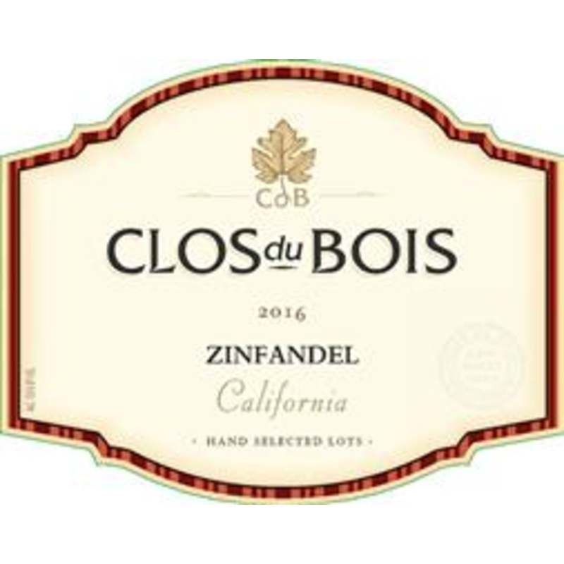 CLOS DU BOIS ZINFANDEL 2016 750 mL