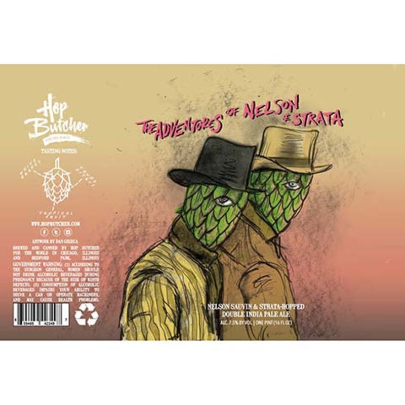 Hop Butcher The Adventures of Nelson & Strata DIPA 16OZ SINGLE CAN