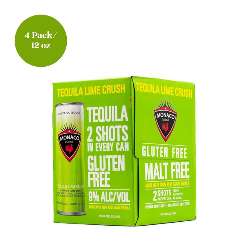 Monaco Tequila Lime Crush Cocktail 4pk 12 fl oz Can