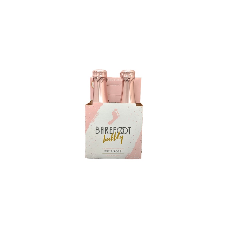Barefoot Bubbly Brut Rose 4 Pack