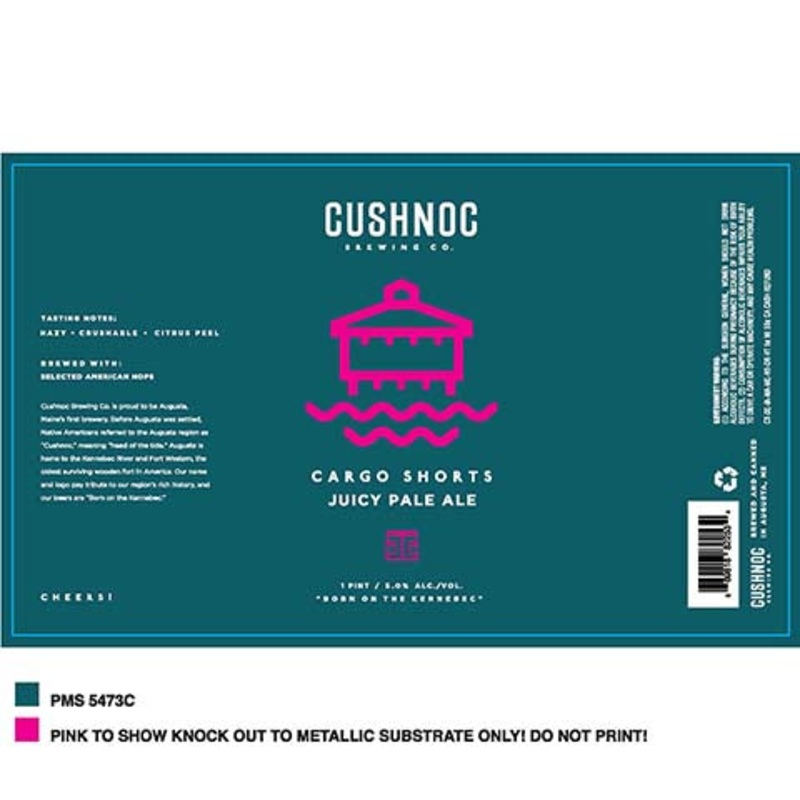 Cushnoc Cargo Shorts Juicy Pale Ale 16OZ SINGLE CAN