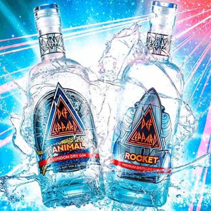 Def Leppard Rocket + Animal Gin Box Set 2PK 700ML BTL
