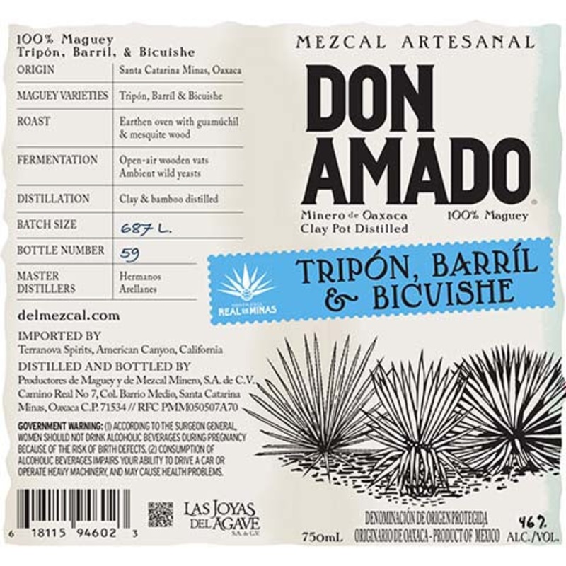 Don Amado Tripon Barril & Bicuishe 750ML BTL