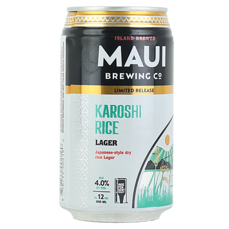 Maui Karoshi Rice Lager 12OZ SINGLE CAN